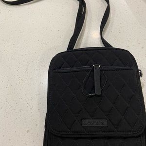 Never Used Black Fabric Vera Bradley Crossbody